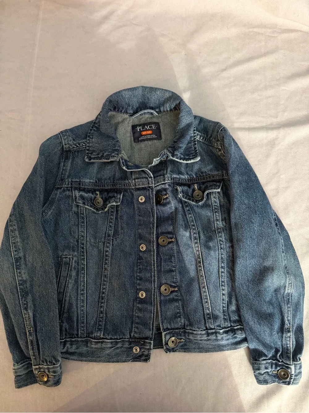 The Children's Place Girls' Classic Blue Denim Jacket